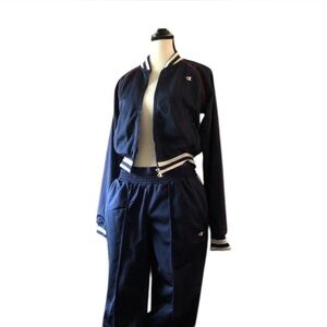 Dead stock Indigo Navy White Champion FULL Tracksuit